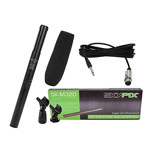 Microfone Shotgun Super Uni-directional Skypix SK-M320 C/Fio