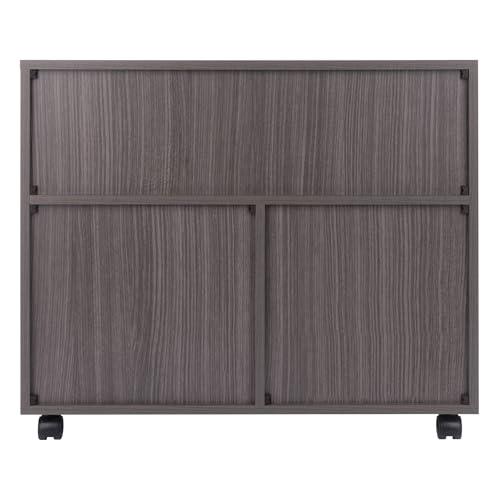 Image of Winsome Halifax Mobile Storage Cabinet with Doors & Drawers, Stylish & Functional Home Storage Cabinet for Filing, Kitchen Organization, Moveable Furniture for Office, Dorms, Apartments