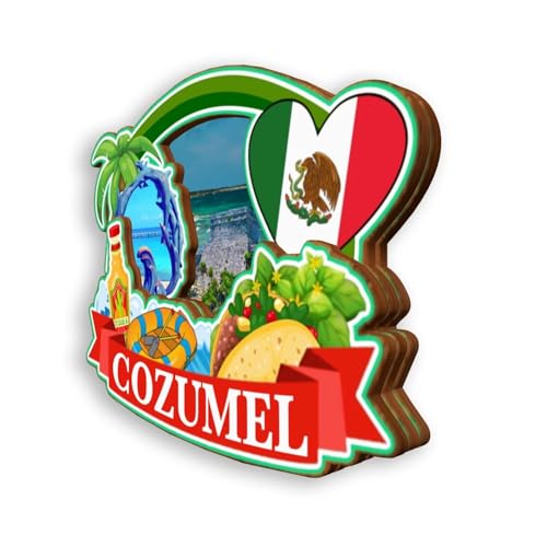Imán decorativo clásico de Cozumel México 3-4 in miniatura 3