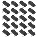 Gurtt 100 Pcs AO3401 SMD Transistor SOT-23 P-Channel MOSFET Field Effect Transistor 3A 20V