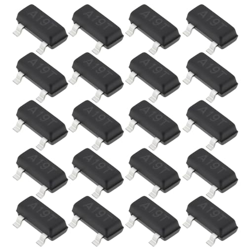 Gurtt 100 unidades de transistor SMD AO3401 SOT-23 MOSFET de canal P, transistor de efecto de campo, 3 A, 20 V