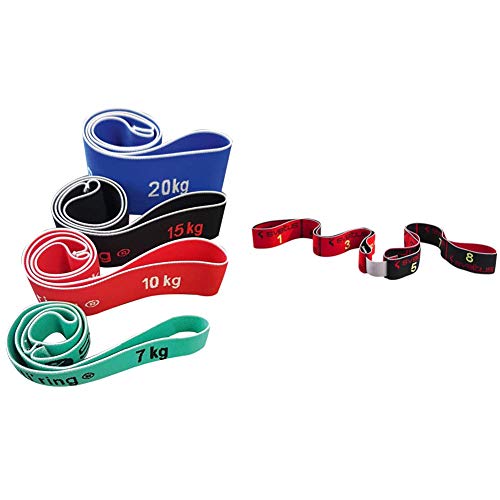 Sveltus Elasti'ring bande elastique musculation fitness et Elastiband 3 forces multicolore
