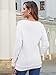 MOLERANI Women's Tunic Tops Long Sleeve Fall Shirts to Wear with Leggings 2025 - Stylish Crewneck Button Top for School Fashion,White,XL