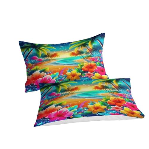 Housse de couette 3D La Côte de beauté en microfibre confort premium