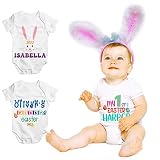 Custom Easter Baby Onesie w/Name - 9 Design - Personalized My First Easter Babies Onesie - Customize