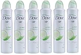  Dove Go Fresh pepino aerosol antitranspirante Desodorante 250 ml Paquete de 6