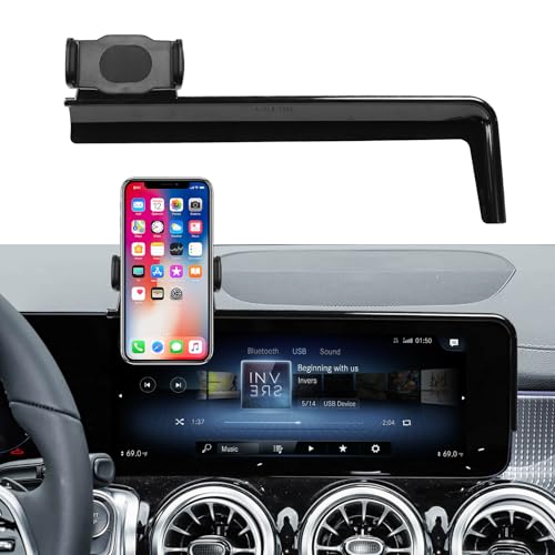 TTCR-II Kompatibel mit Handyhalterung Mercedes Benz A-Klasse/B-Klasse/GLB/GLA/CLA/EQA/EQB 2019-2024 Brauch Passt Basis für Smartphone Halter 10.25 Armaturenbrett 360Drehbar Verstellbare Handyhalter