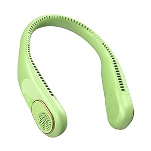 SWEETFULL Portable Neck Fan 360° Cooling Bladeless Personal Fan | No Hair Twisting – 4000mAh USB Rechargeable Wearable Fan for Travel, Birthday Gifts for Men, Women, Mom, and Dad