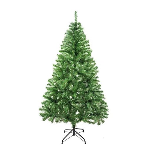 Árbol de Navidad Artificial Arboles C/Soporte Plástico 120-240cm (Verde Brillo, 150cm 293Tips)