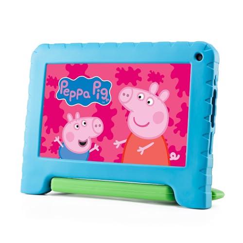 Tablet Multi Peppa Pig 4GB RAM + 64GB Armazenamento + Tela 7 pol + Case + Wi-fi + Android 13 (Go edi