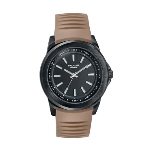 Image of Sonata Poze 9 with Quartz Analog with Silicon Strap Watch for Men