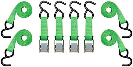 SmartStraps 10-Foot Cambuckle (4pk) 900 lbs Break Strength, 300 lbs Safe Work Load– Tie Down Fragile and Lighter Loads for Transport – Offers More Security Than Rope