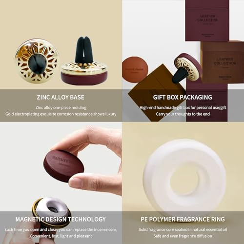 Image of MAJESTY`S SECRET PHEROMAX Car Air Freshener Vent Clip, Auto Scents New Car Smell, Vehicle Accessories Interior for Women and Men, Automotive Odor Eliminator, Long Lasting Car Diffuser