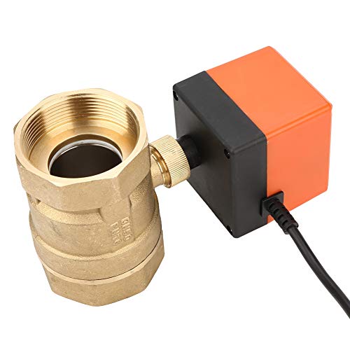 Motorisierter Kugelhahn AC 220V G2 DN50 2 Wege 3-Draht 2-Punkt Steuerung Messing elektrisch motorisierte Kugelhahn für Klimaanlage