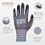 KAYGO Safety Work Gloves MicroFoam Nitrile Coated, 12 Pairs KG18NB,Seamless Knit Nylon Glove for Men and Women, Ideal for Automotive,Warehouse,Construction (Large,Gray)