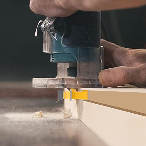 Mna Cnc Spoilboard Surfacing Router Bit,4Pcs Router Bit Set,1/4 Inch Shank ，4 Wings,1-37/64-Inch Cutting Diameter,1/4" 5/16" 3/8" 1/2" Milling Depth #TOP5