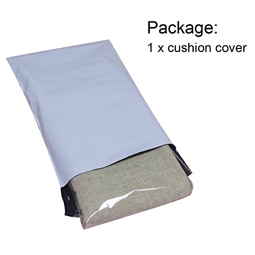 Linkwell 18X18 Inches Vintage Words Faith Family Friends Burlap Throw Pillowcase Cushion Cover (Cc1502) #TOP4