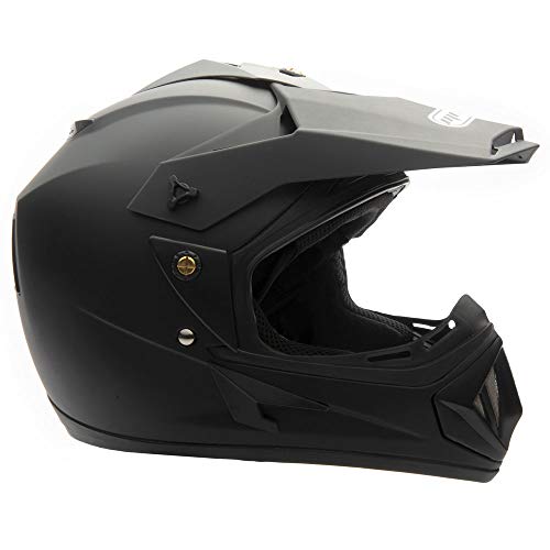 Mmg 30 Combo Adult Motorcycle Off Road Helmet Dot, Mx Atv Dirt Bike Motocross Utv, M, Matte Black, Includes Riding Gloves And Goggles #TOP3
