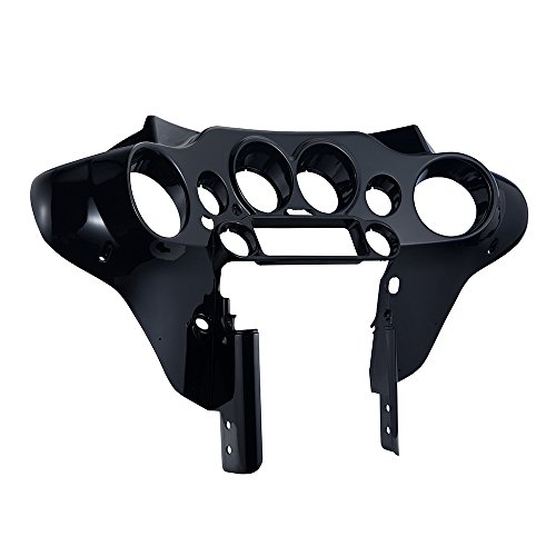 Electra Glide Front Inner Fairing, Vivid/Glossy Black, Batwing Kits For '96-'13 Harley Fl Touring Models #TOP8