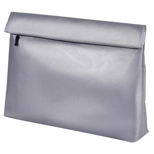 Bolsa ignífuga para dinero y documentos impermeables con cierre de cremallera