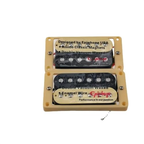 ピックアップセット LP 標準 SG エレキギター ハムバッカー ピックアップ ゼブラ 配線ハーネス付き ブラック(Zebra)