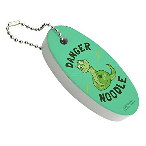 GRAPHICS & MORE Danger Noodle Snake Funny Humor Floating Keychain