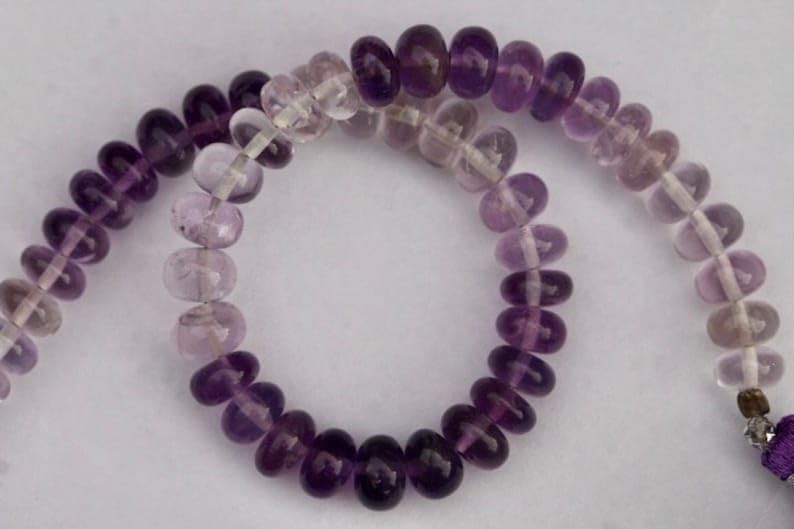 Perles rondes en améthyste naturelle de 6-7 mm pour la création de bijoux DIY