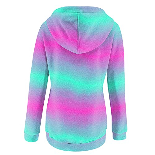 Sweat-shirt à capuche boutonné pour femme pull décontracté d'automne - 5