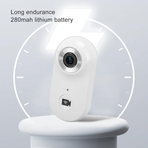 Image of Gugxiom Cat Collar Camera, 1080P HD 2.4G Dog POV Collar Camera with APP, Pet Wearable Body Camera for Pet Supplies Camera (White)