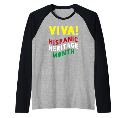 National Hispanic Heritage Month Celebrations Commemorative Raglan Baseball Tee