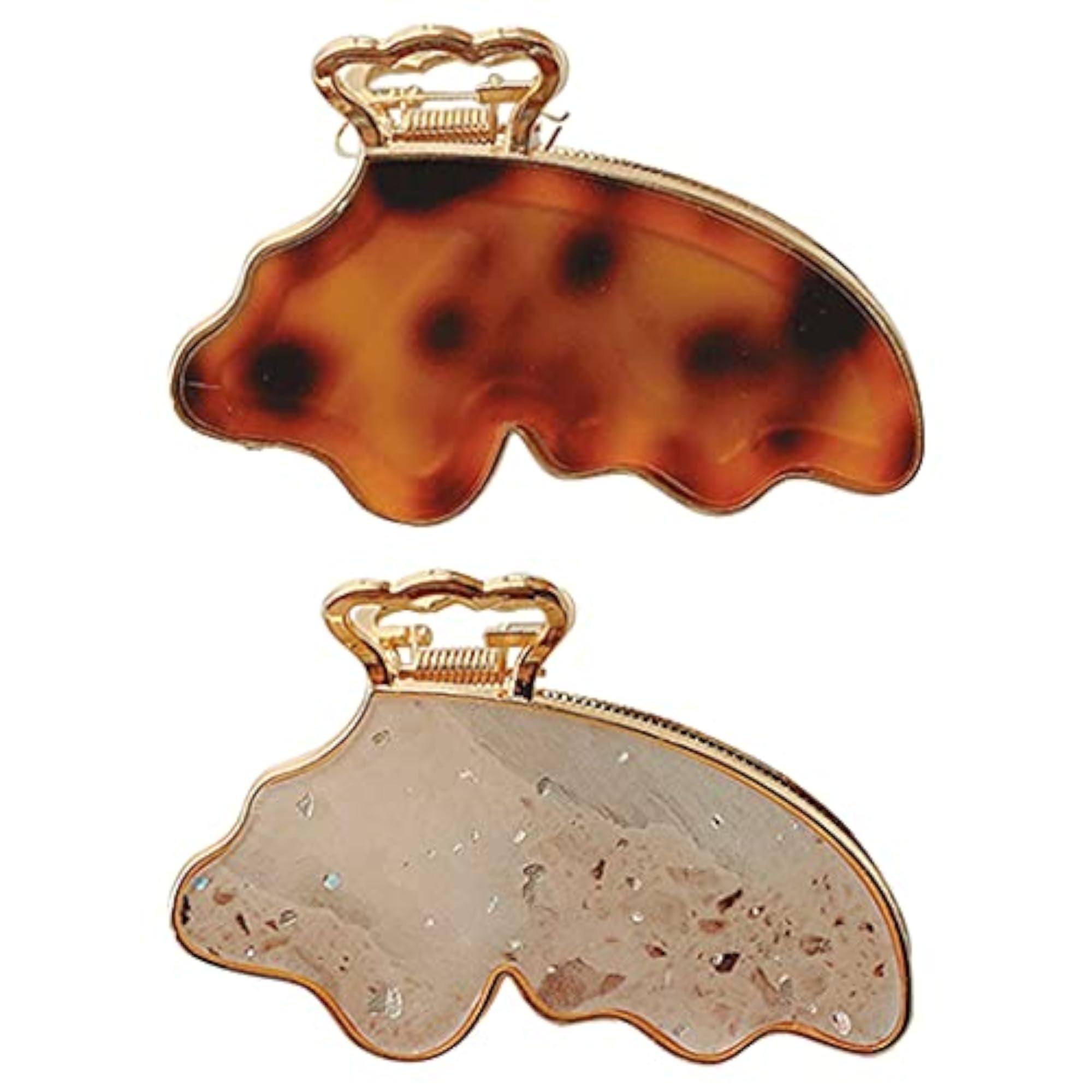 Elegant 2PCS Large Cute Hair Claw Clip Set for Girls
