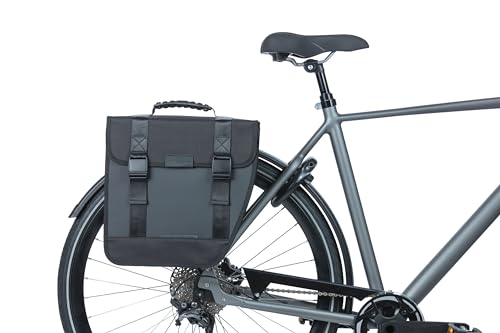 Basil Tour Waterproof Right Fahrradtasche - Geeignet für Elektrisches, City, Damen, Herrenfahhrad - 14L - schwarz