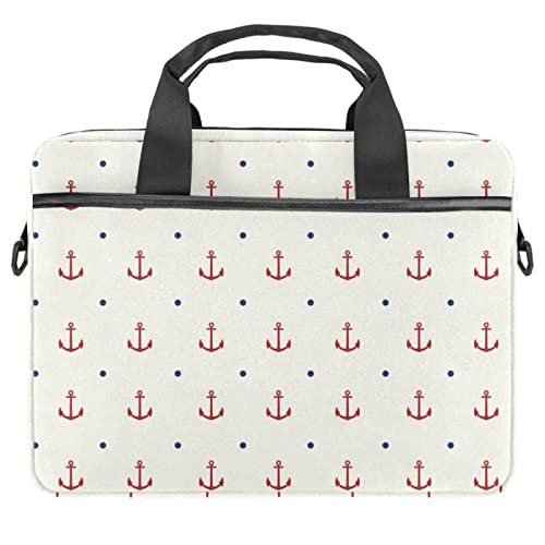 Sacoche PC portable 14.5 pouces motif cerise japonaise et bleu marine imprimé badge nautique