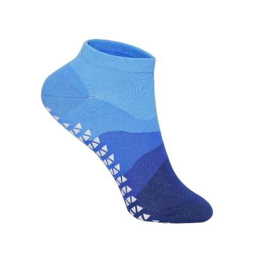 Image of Mint & Oak Pilates Socks with Grips for Women, Ankle Length Non-Slip Yoga Socks, Cotton Ideal For Yoga, Pilates, Gym, Workout, Cute Women's Gift