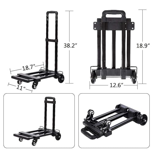 Image of Car Seat Trolly, Go Carts for Kids,Car Seat Carrier for Airport with Wheels and Compact Fold Travel