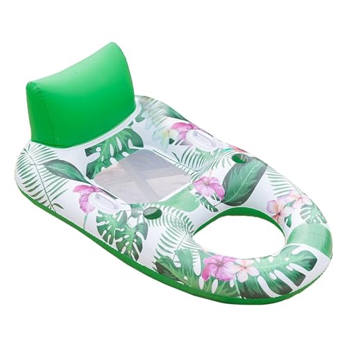 Chaise longue flottante de piscine avec appui-tête intégré pour lit de bronzage aquatique