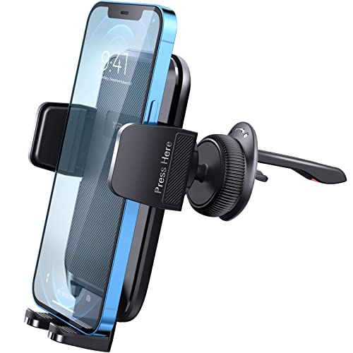 [Upgrade] Tronwin Car Phone Holder Mount,[Never Fall Hook Clip 2021] Air Vent Cell Phone Mount for Car Hand Free Easy Clamp Cradle in Vehicle,Compatible with All Smartphone iPhone sumsung