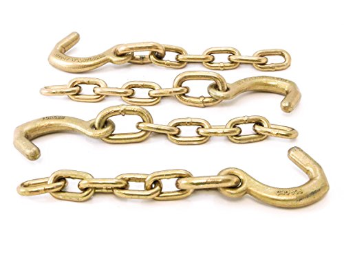 Red Hound Auto (4 5/16' X 6 Inches Tow Chain Transport Chain Forged Mini J Hook #TOP2