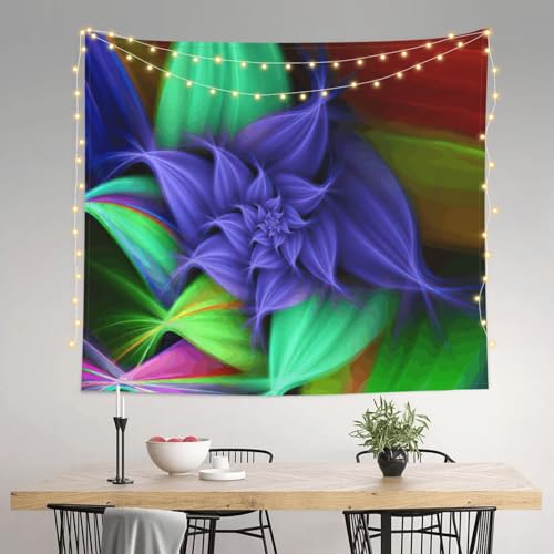Tapiz grande floral JEJEA de 152x130 cm para decorar la pared de tu dormitorio con estilo 3