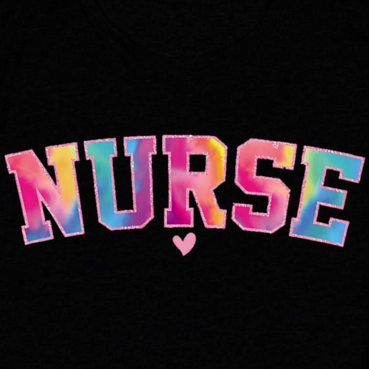 Women's Nurse Shirts Funny Nurse Life Short Sleeve T-Shirt Top - Image 7