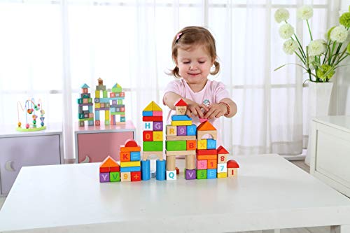 FAXADELLA GiftedKids Wooden Building Blocks Set for Toddlers Kids Age | Educational Preschool Learning Toy | Includes… - Image 3