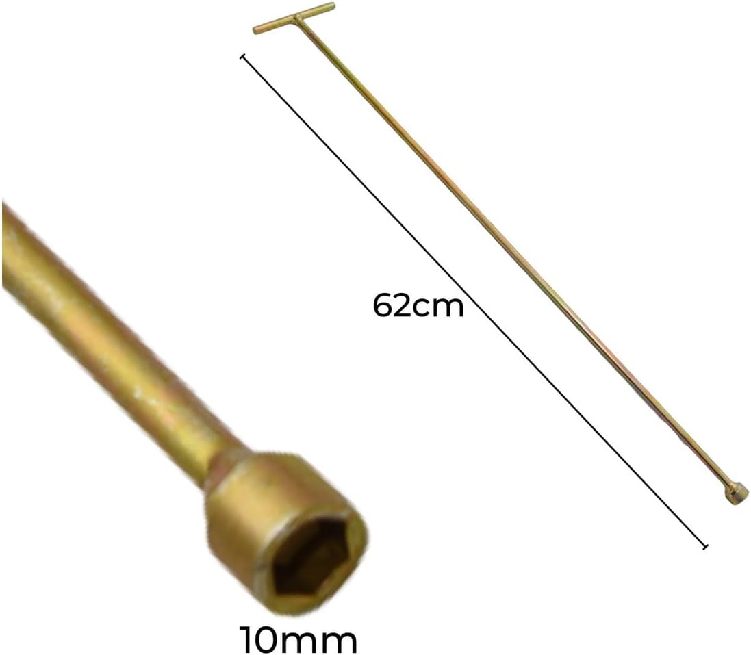 Chave T Canhão 10mm Longa 62cm Para Parafuso Agitador Brastemp Consul Electrolux Eletrolux Reforçada