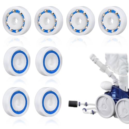 BOXOB 8pcs Pool Cleaner Wheel Bearing 9-100-1108 or 91001108, Pool Cleaner Ball Bearing Replacement Parts Accessories for Polaris 360 380 and 3900 Sport ATV Models