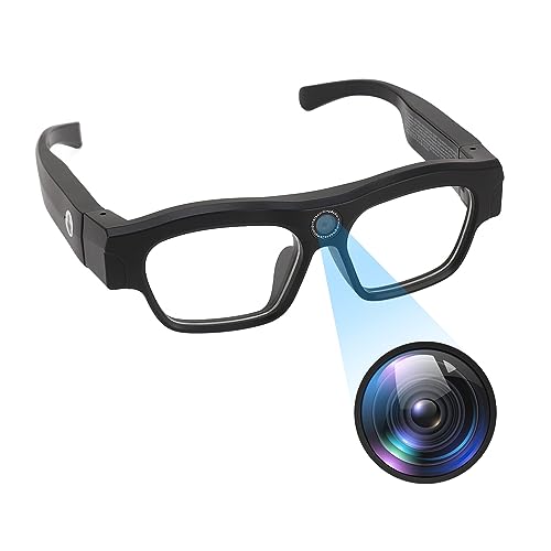 Dioche Câmera HD de vídeo esportivo, câmera de óculos de câmera, câmera portátil, dispositivos para