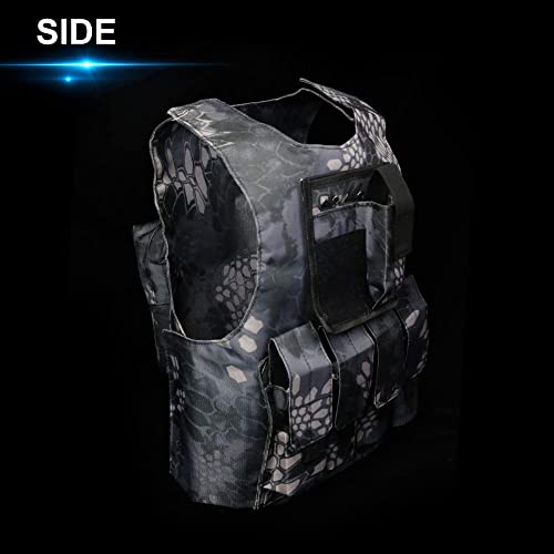 Innolites Kids Tactical Vest， Adjustable Kids Airsoft Vest Kids Military Vest Outdoor Combat Training Youth Tactical Vest #TOP3