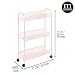 mDesign Estantería con Ruedas para lavadero – Compacto Mueble Auxiliar para Guardar...
