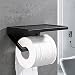 Produktbild Toilettenpapierhalter Badezimmer Papierrollenhalter 6063 Aluminium Toilettenpapierhalter Wandhalterung (Schwarz)