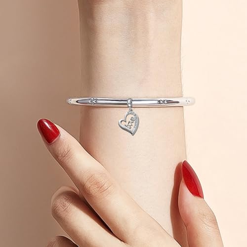 KunBead I Love You Wife Husband Heart Valentines Day Birthday Wedding Dangle Charms Compatible with Pandora Bracelet for Womenfriend4