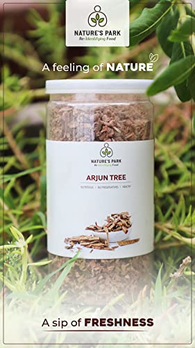 Image of Nature's Park Herb - Arjun Tree (Arjun Chaal) - Bitter in Taste, Improves High Blood Pressure (Pet Jar) 85gm