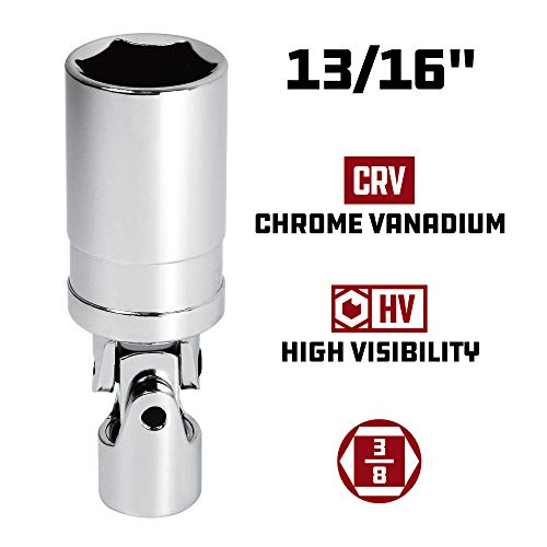 Alltrade 643003 3/8" Dr. 13/16" U-Joint Spark Plug Socket #TOP3